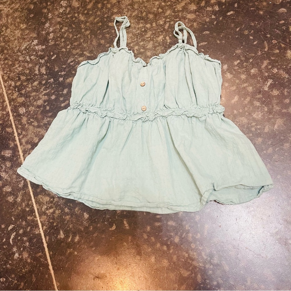 Green Newbury Kustom Spaghetti Strap Top